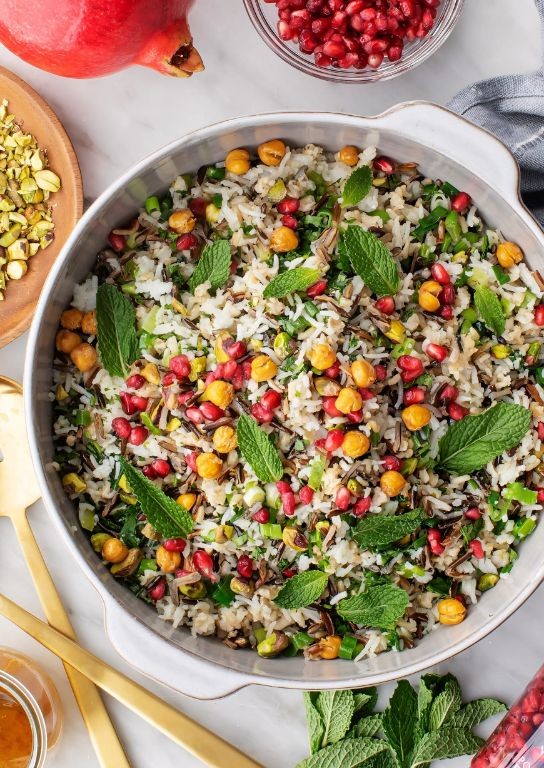 Pomegranate Wild Rice Salad