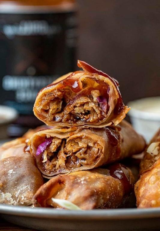 Pork BBQ Egg Rolls