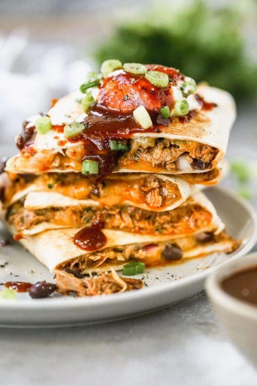 Pork BBQ Quesadillas