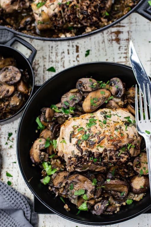 Pork Chops with Wild Rice Pilaf