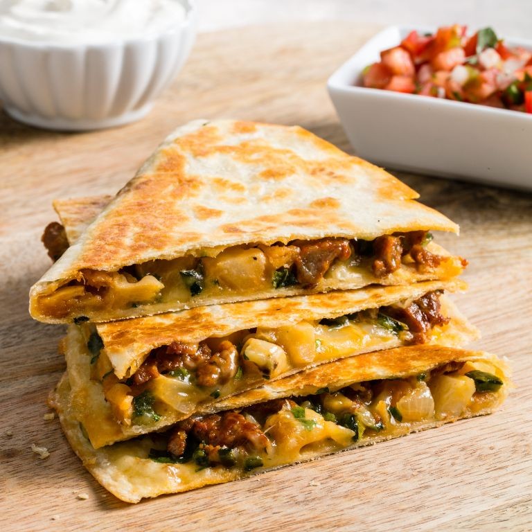 Potato and Chorizo Quesadillas
