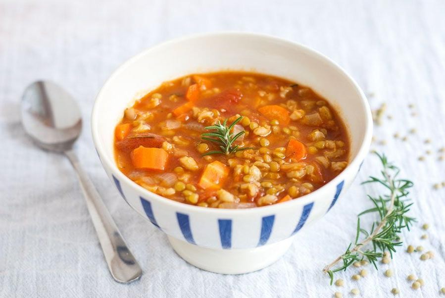 Pottage of lentils and barley