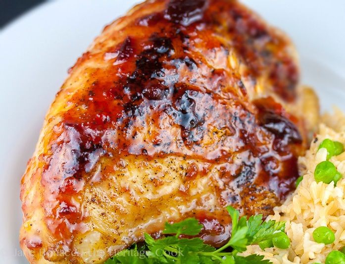 Prune and Ginger Glazed Chicken
