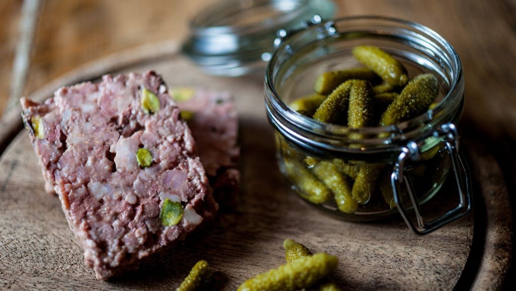 Pâté de Campagne with Cornichons