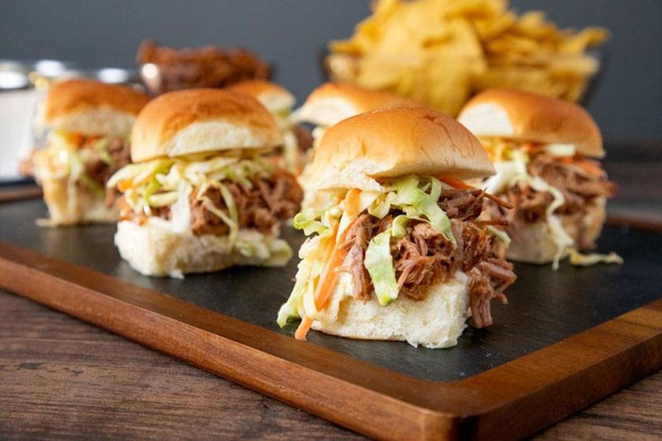 Pulled Pork Sliders with Hawaiian Rolls
