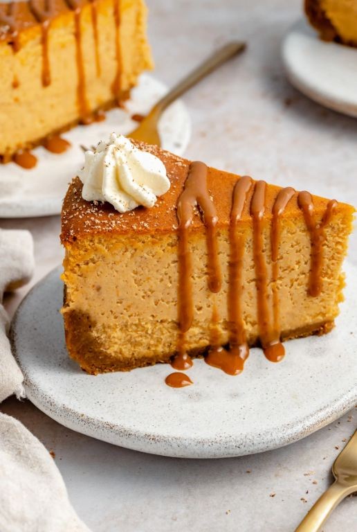 Pumpkin Cheesecake with Gingersnap Crust