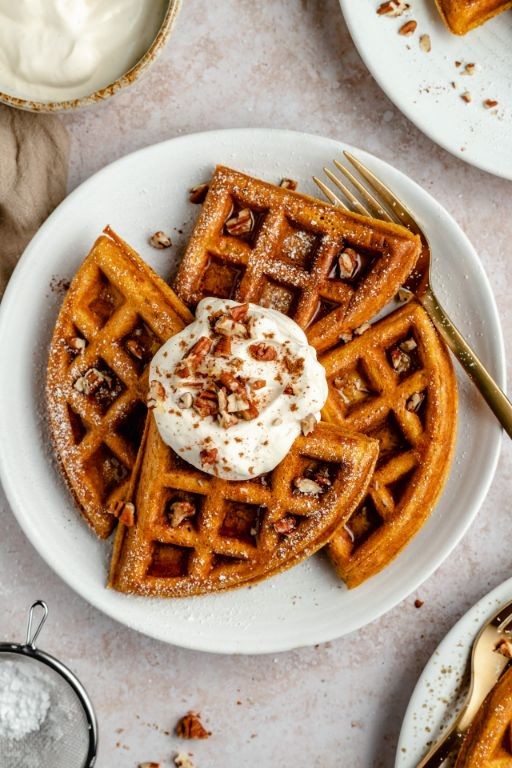 Pumpkin Pie Mix Waffles