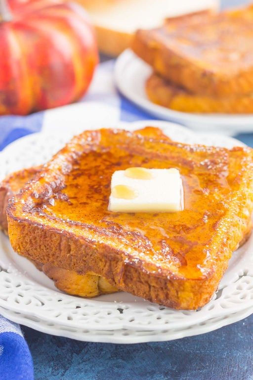 Pumpkin Spice French Toast for One