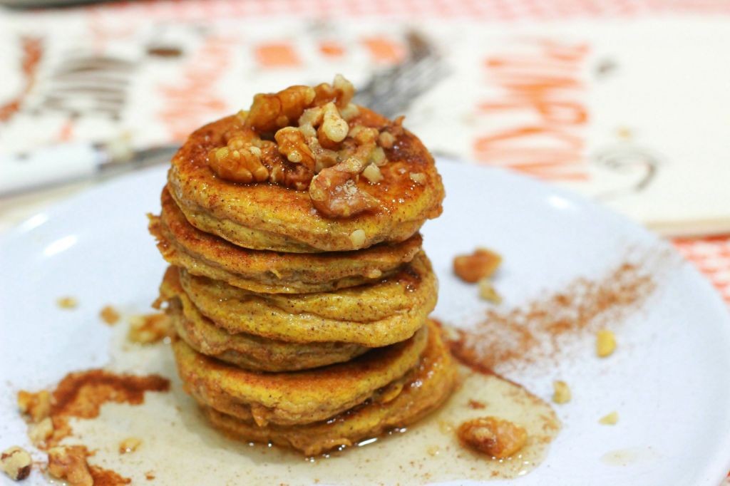 Pumpkin Spice Quest Protein Pancakes