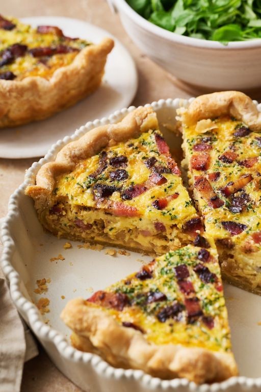 Quiche Lorraine with Crispy Bacon