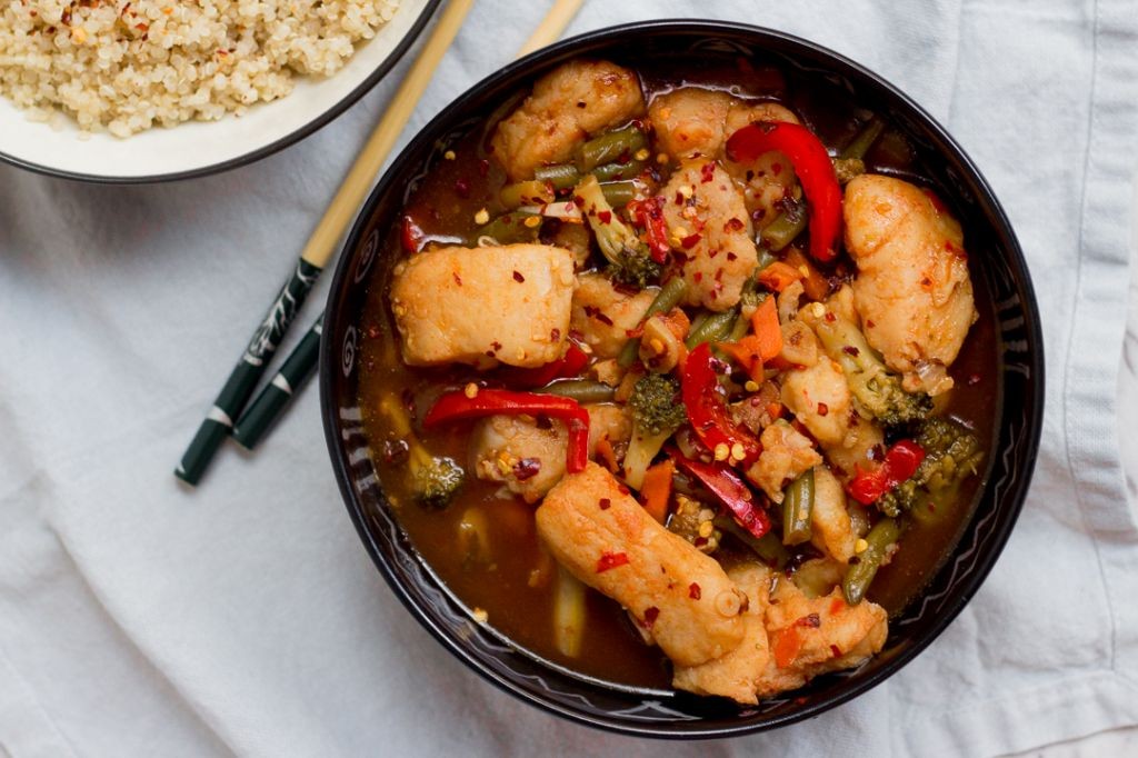 Quick Fish and Vegetable Stir-Fry