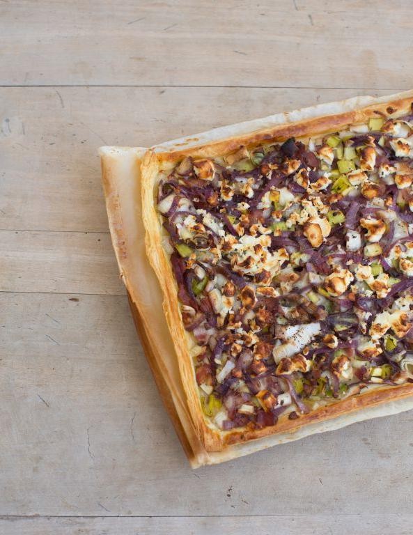 Quick Leek and Bacon Tart