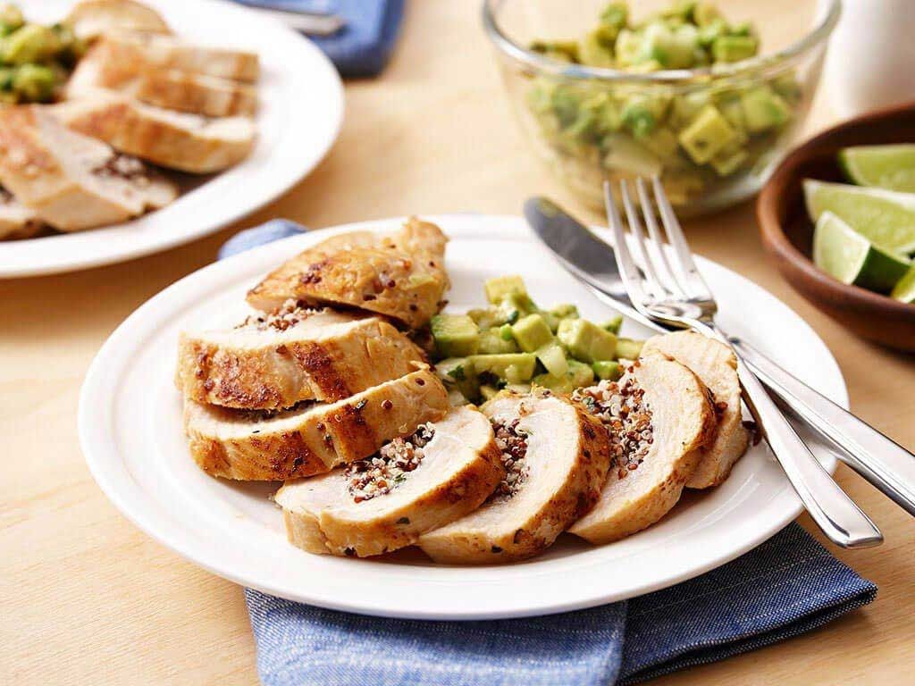Quinoa and Kale Stuffing Stuffed Chicken Breast