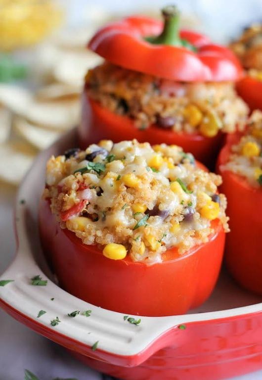 Quinoa-Stuffed Bell Peppers