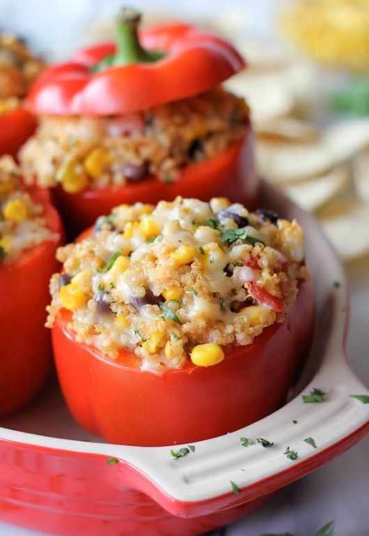 Quinoa-Stuffed Bell Peppers