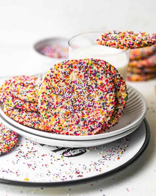 Rainbow Sprinkle Sugar Cookies