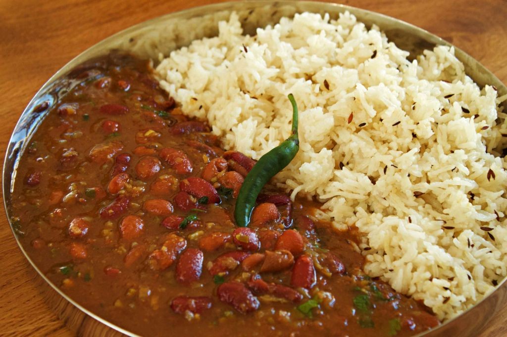 Rajma Curry with Jeera Rice