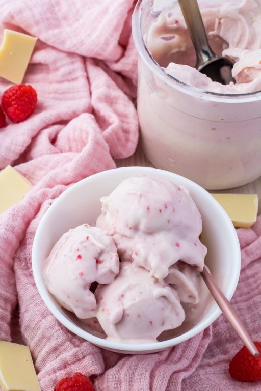 Raspberry Chocolate Protein Ice Cream