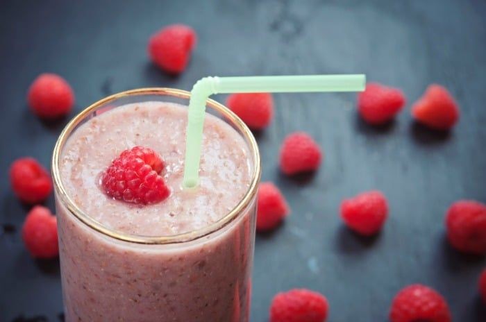 Raspberry Coconut Boost Smoothie