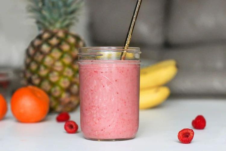 Raspberry Vanilla Protein Shake