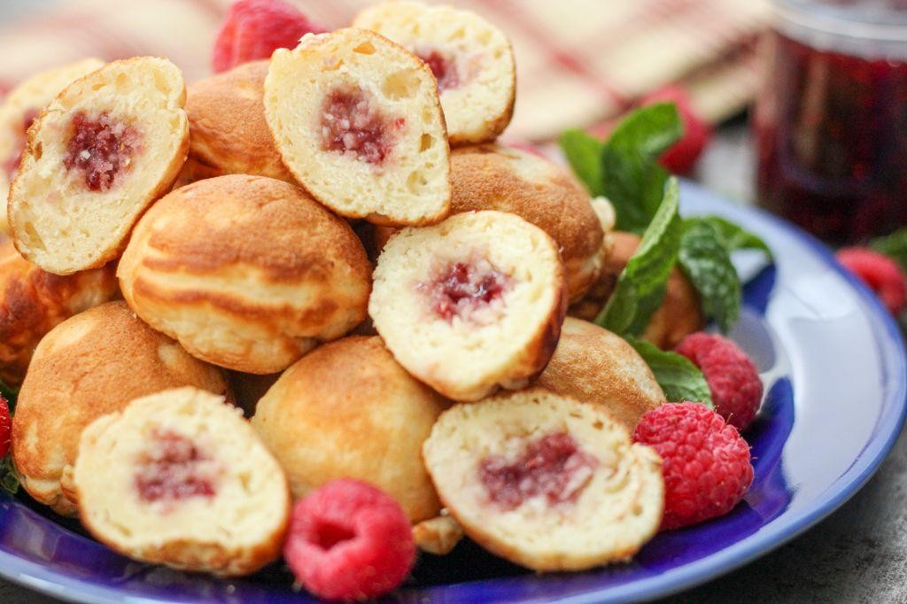 Raspberry White Chocolate Ebelskiver