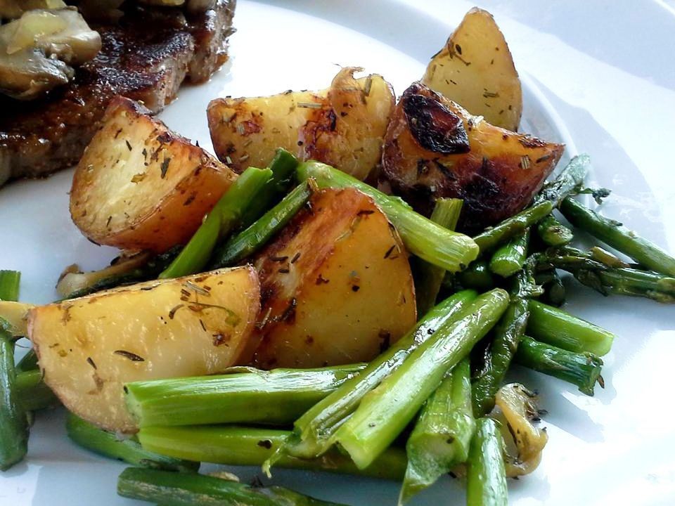 Red Potato and Asparagus Bake