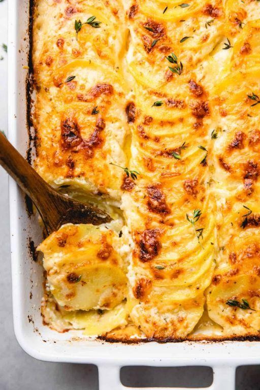 Red Skin Potato Gratin with Gruyère Cheese