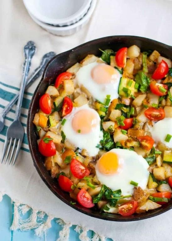 Red Skin Potato Hash with Peppers and Onions
