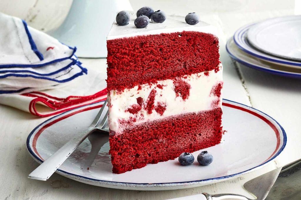 Red Velvet Ice Cream Cake