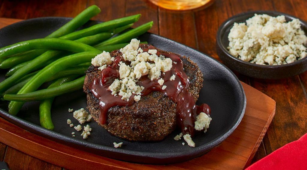 Red Wine Reduction Steak with Gorgonzola