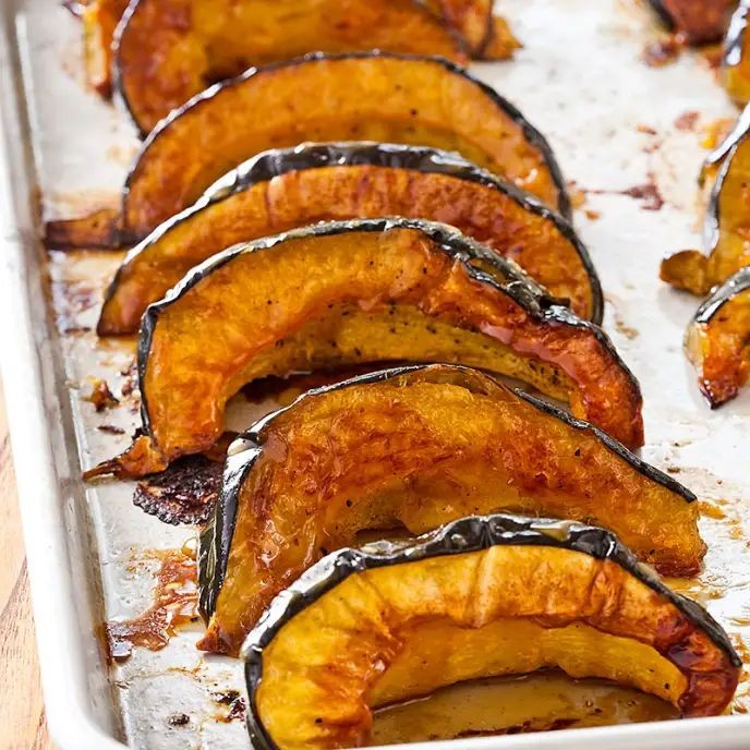 Roasted Acorn Squash with Maple Glaze