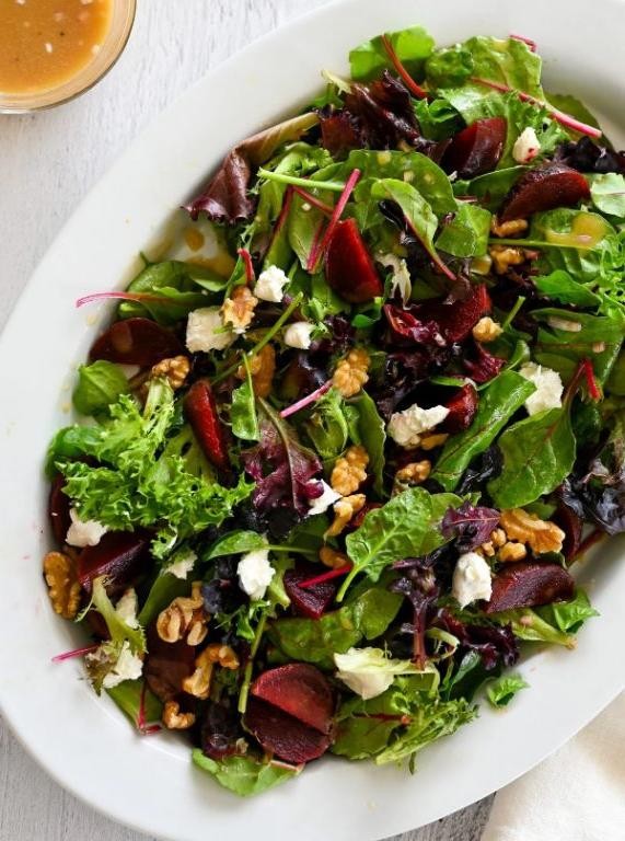 Roasted Beet and Goat Cheese Gluten Free Salad