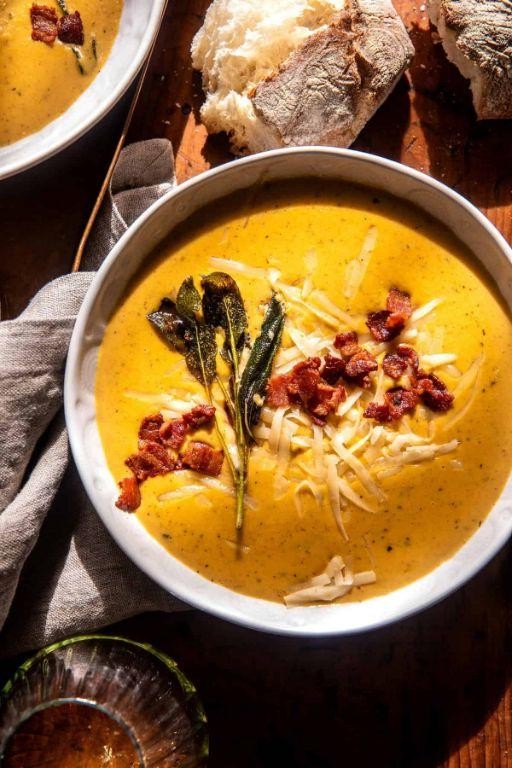 Roasted Butternut Squash Soup with Sage