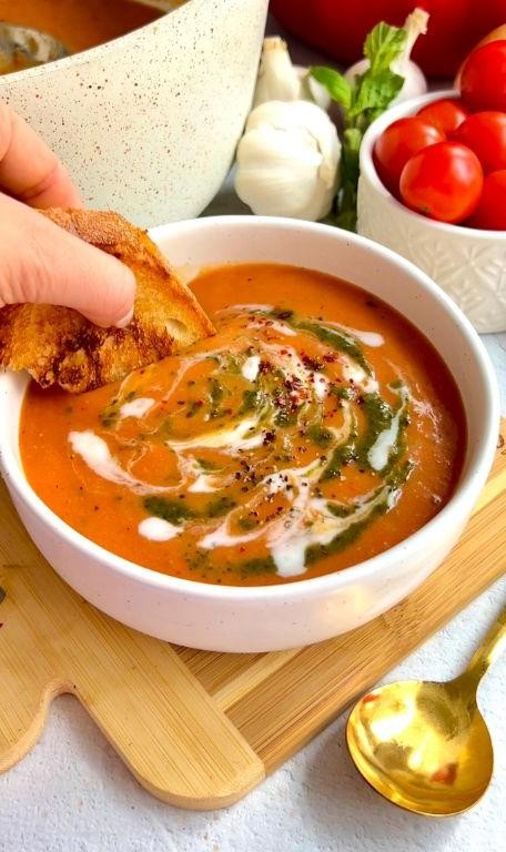 Roasted Cherry Tomato Bisque