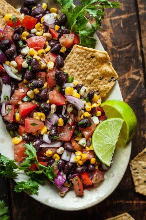 Roasted Corn and Black Bean Wedge Salad