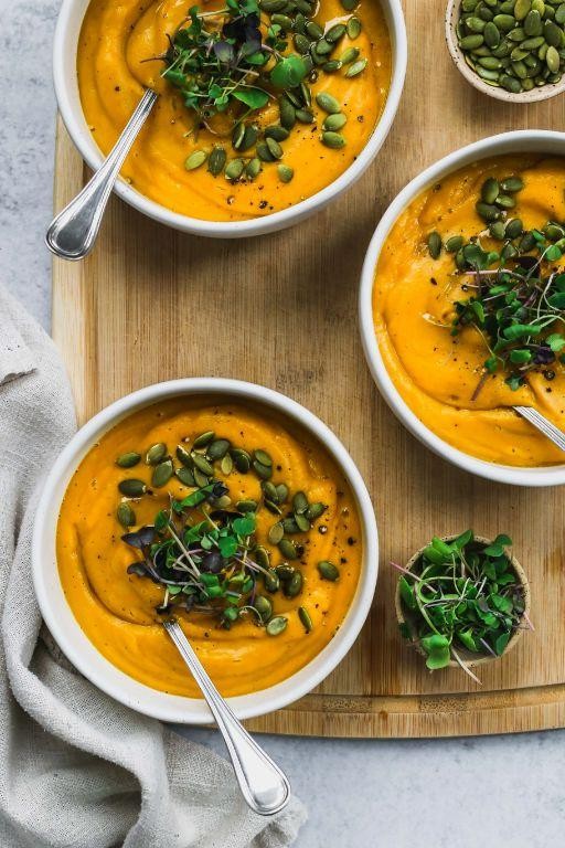 Roasted Pear Butternut Squash Soup