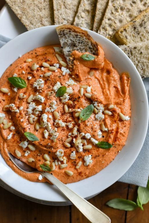 Roasted Red Pepper Bread Dip