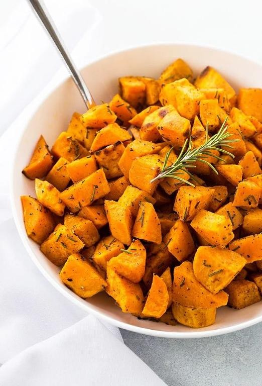 Roasted Sweet Potatoes with Rosemary