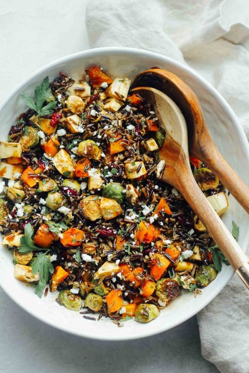 Roasted Vegetable Wild Rice Salad