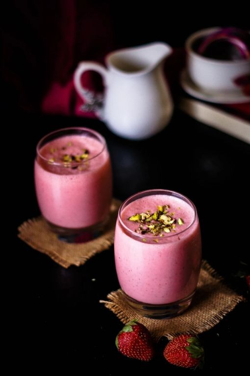 Rose Lassi with Pistachios