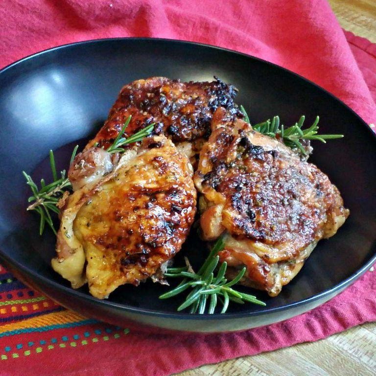 Rosemary Garlic Frozen Chicken Thighs