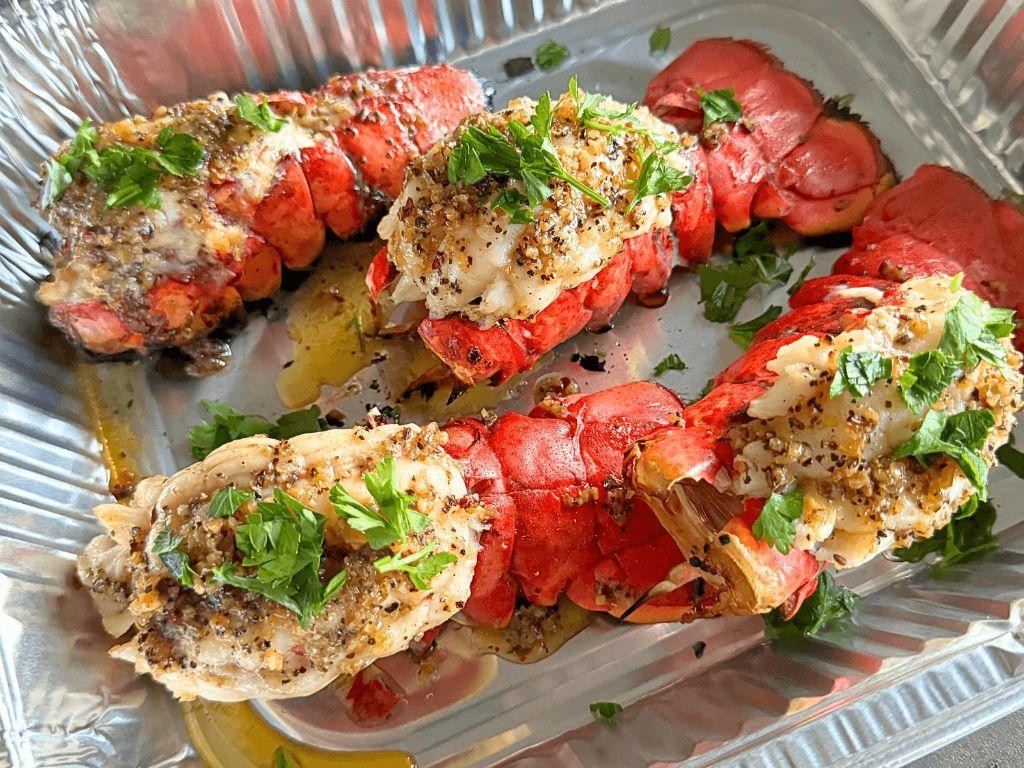 Rosemary Garlic Grilled Lobster Tails