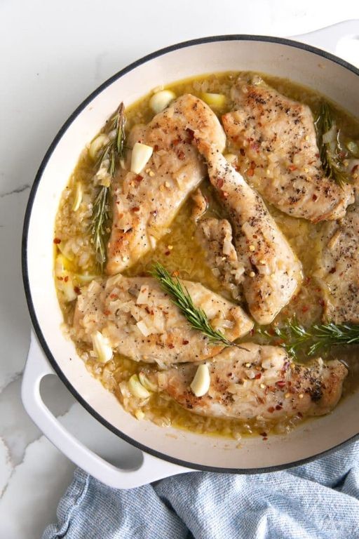 Rosemary Garlic Scored Chicken Breast