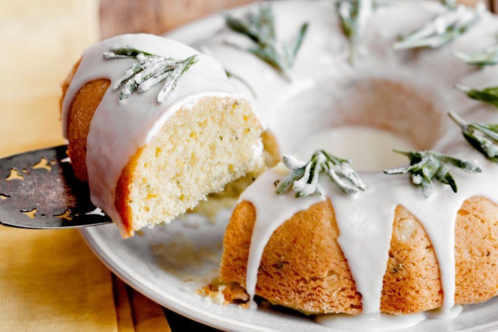 Rosemary Infused Pound Cake