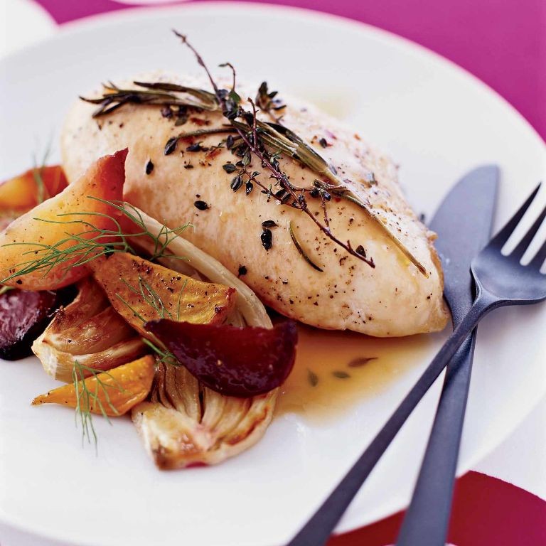 Rosemary and Thyme Baked Chicken Breast