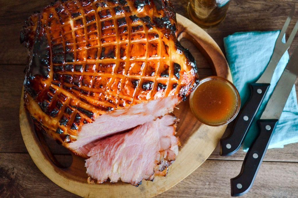 Rum-Glazed Ham with Meyers Dark Rum and Brown Sugar