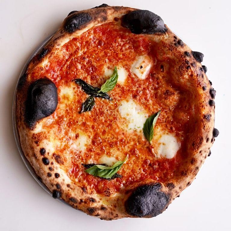 San Marzano Tomato and Basil Neapolitan Pizza