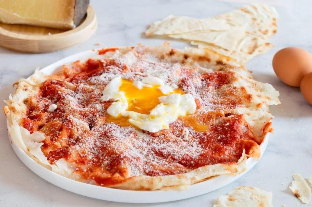 Sardinian Flatbread with Pancetta and Pecorino