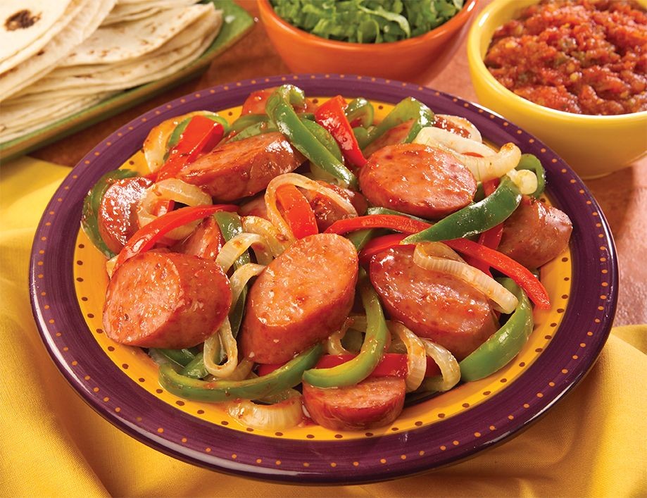 Sausage and Bell Pepper Fajita Skillet