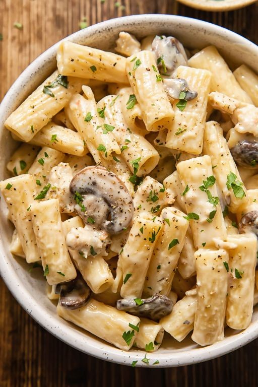 Sausage and Mushroom Creamy Pasta